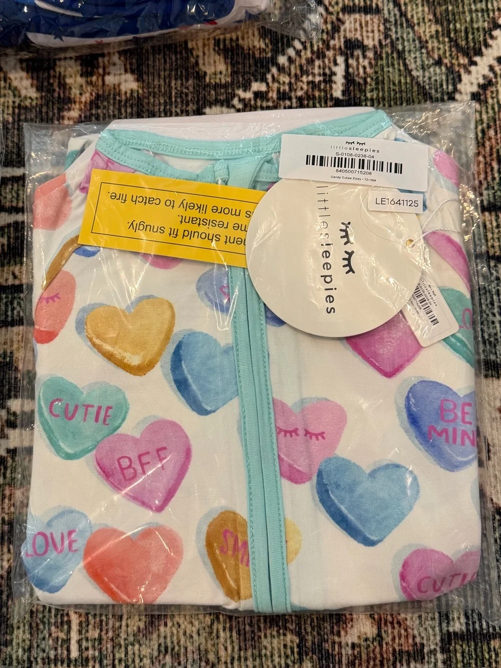 Little Sleepies Candy Cuties 12-18 Months NIB